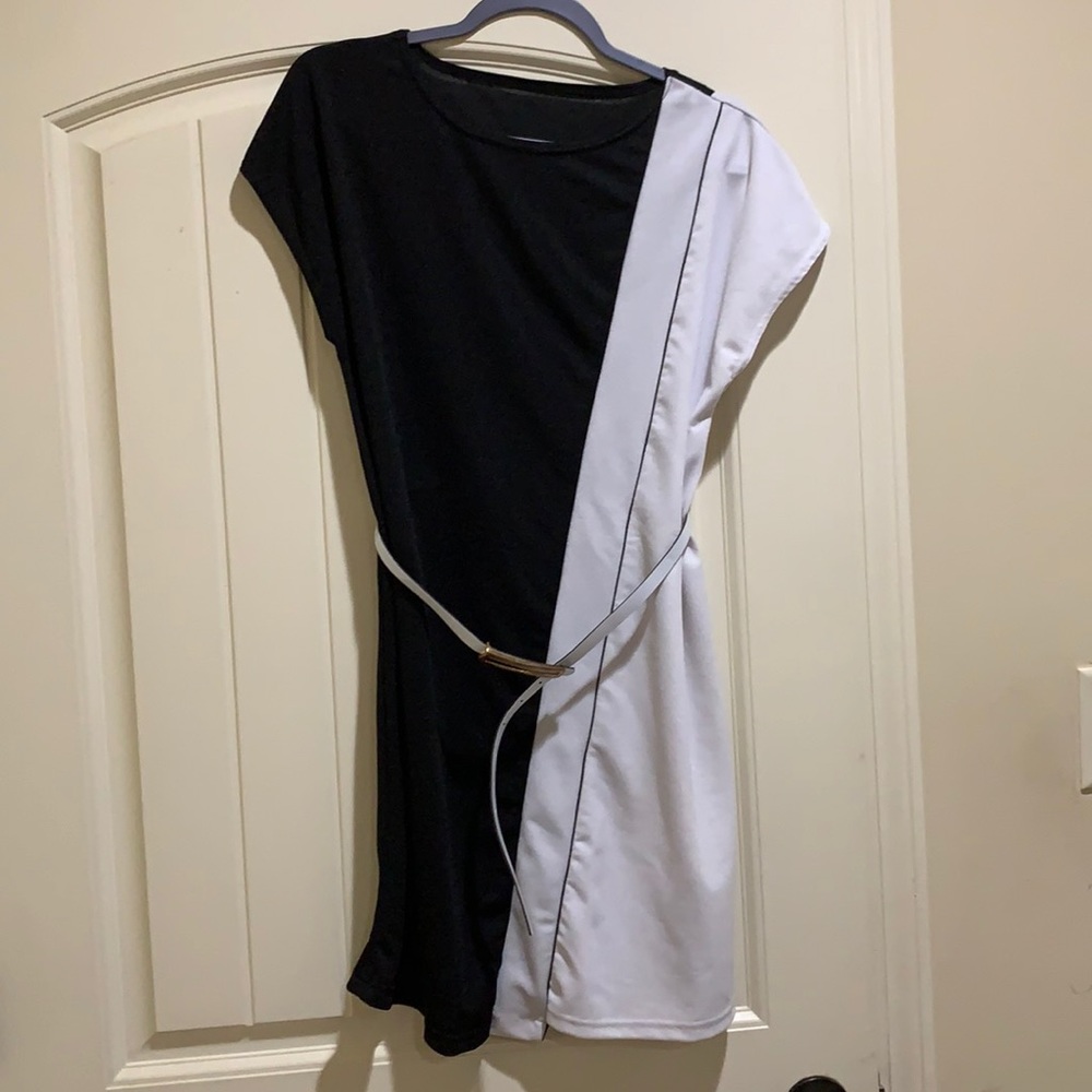 Black and white dress